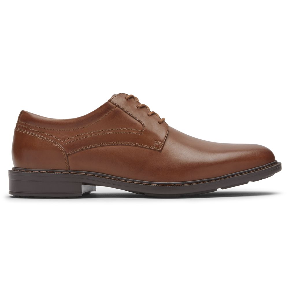 Rockport Canada Parsons Plain Toe - Mens Oxfords Cognac (BHN150486)